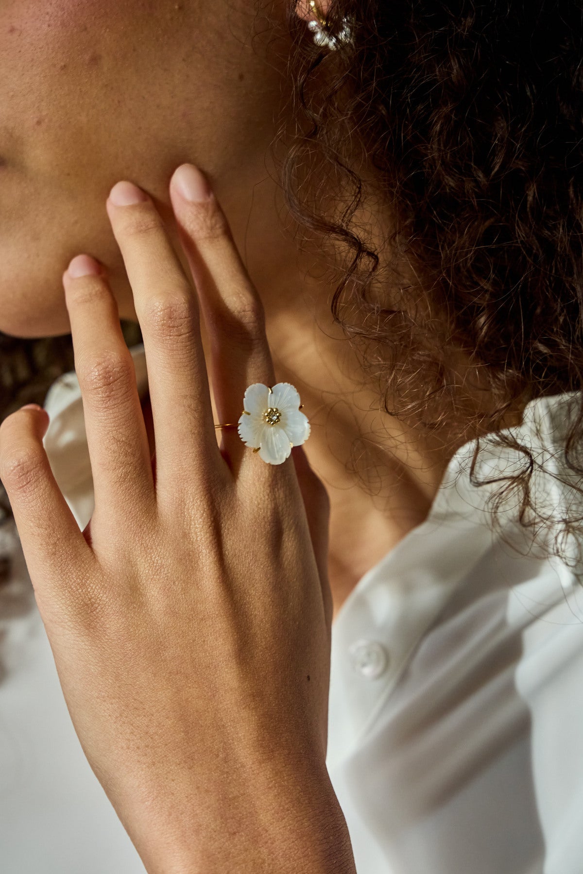 Milk Flower Ring