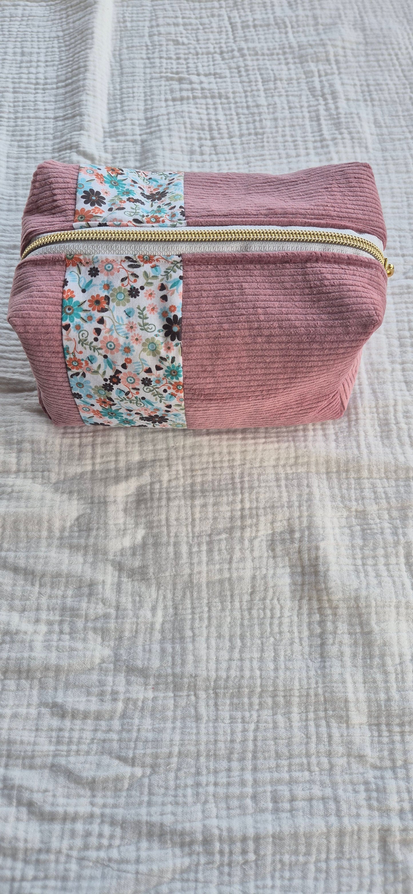 Trousse de toilette "La Omi Rosalie" – Taille S – Pièce Unique
