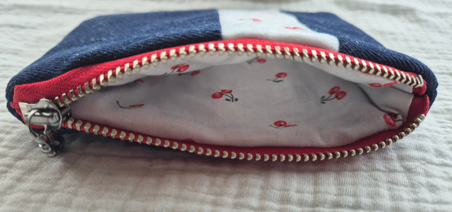 "Le London Cerise" Coin Purse – One of a Kind