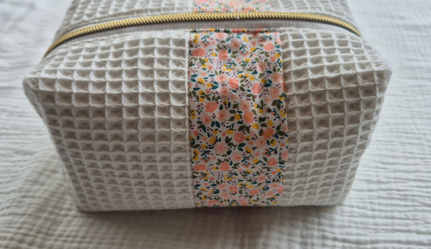 "La Siwa Pêche" Toiletry Bag – Size M – One of a Kind