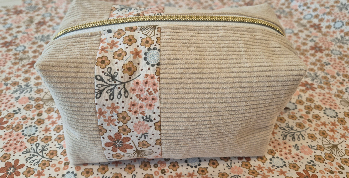 Trousse de toilette "La Omi Bohème" – Taille M – Pièce Unique