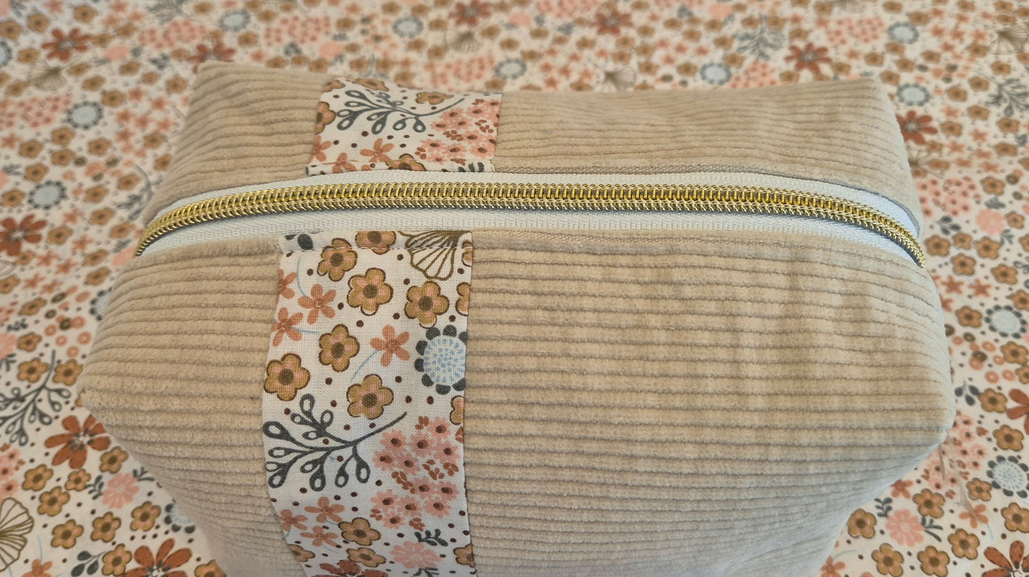 Trousse de toilette "La Omi Bohème" – Taille M – Pièce Unique