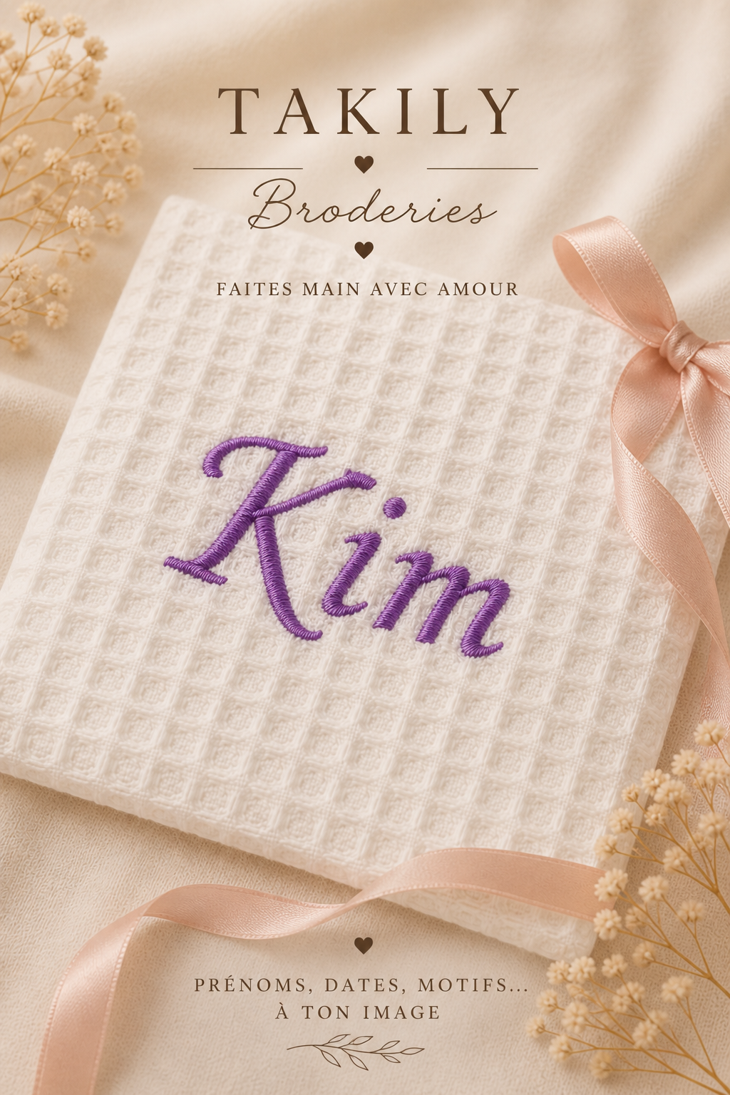 Custom creation made to order — Hand-sewn & embroidered
