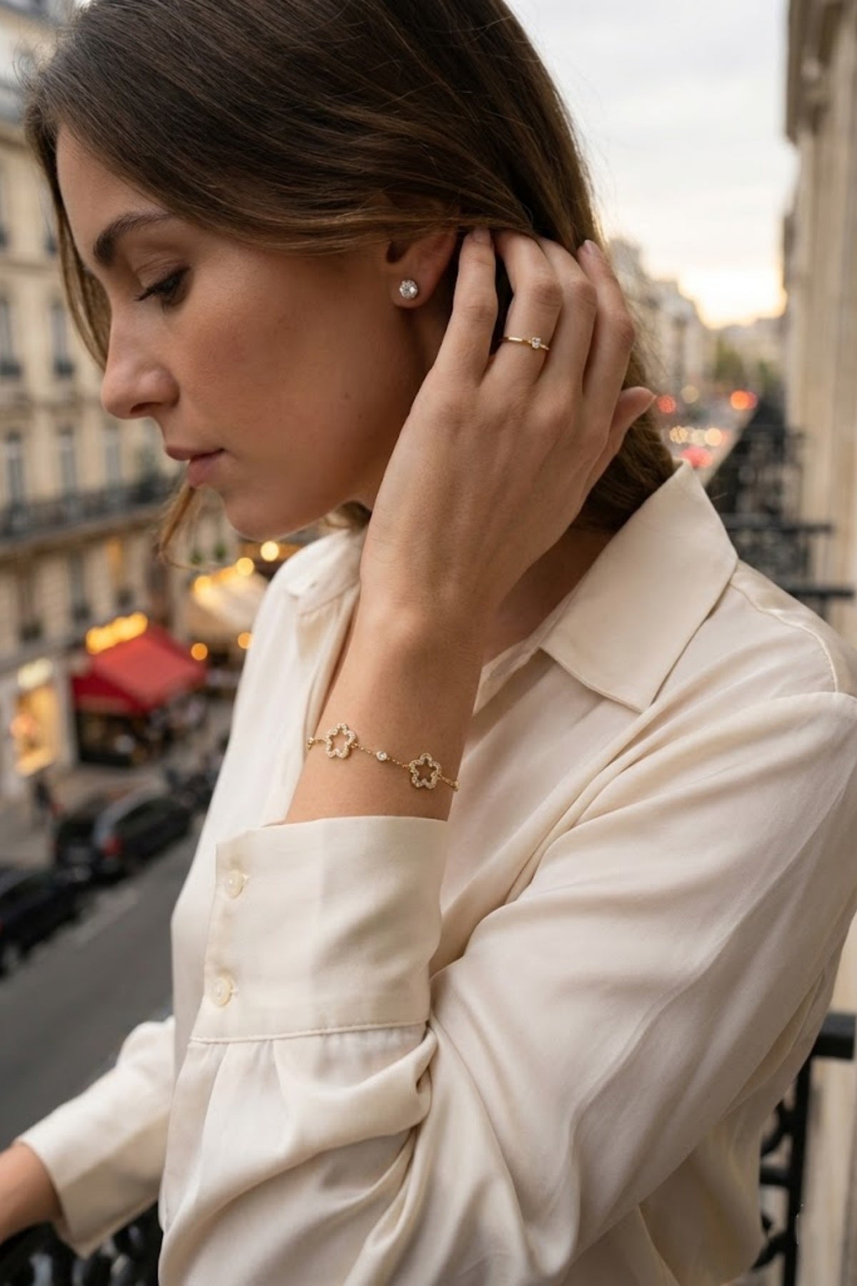 Gold Petal Bracelet