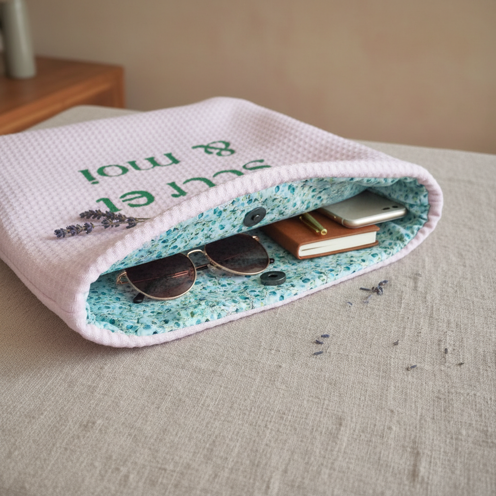 Sac Cabas Bali Mon Jardin Secret & Moi – intérieur fleuri