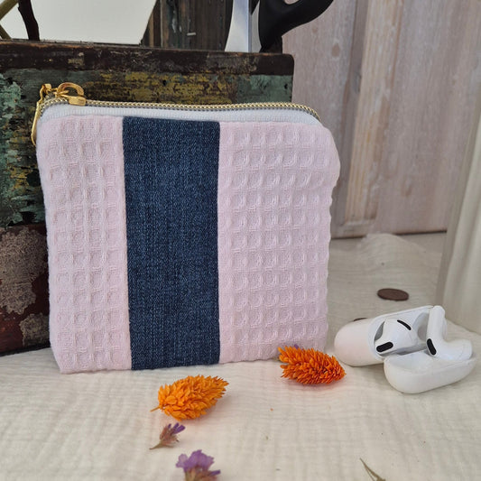 Porte-monnaie "Le London Denim" – Pièce Unique