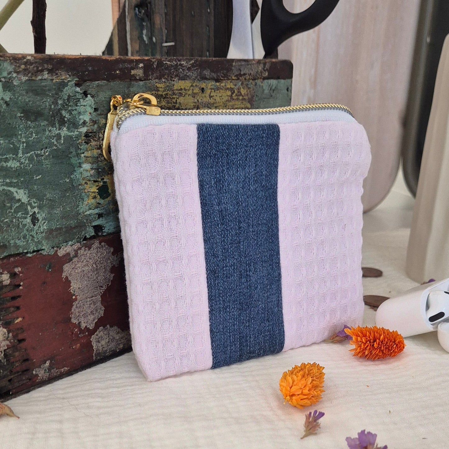 Porte-monnaie "Le Lana Denim" – Pièce Unique