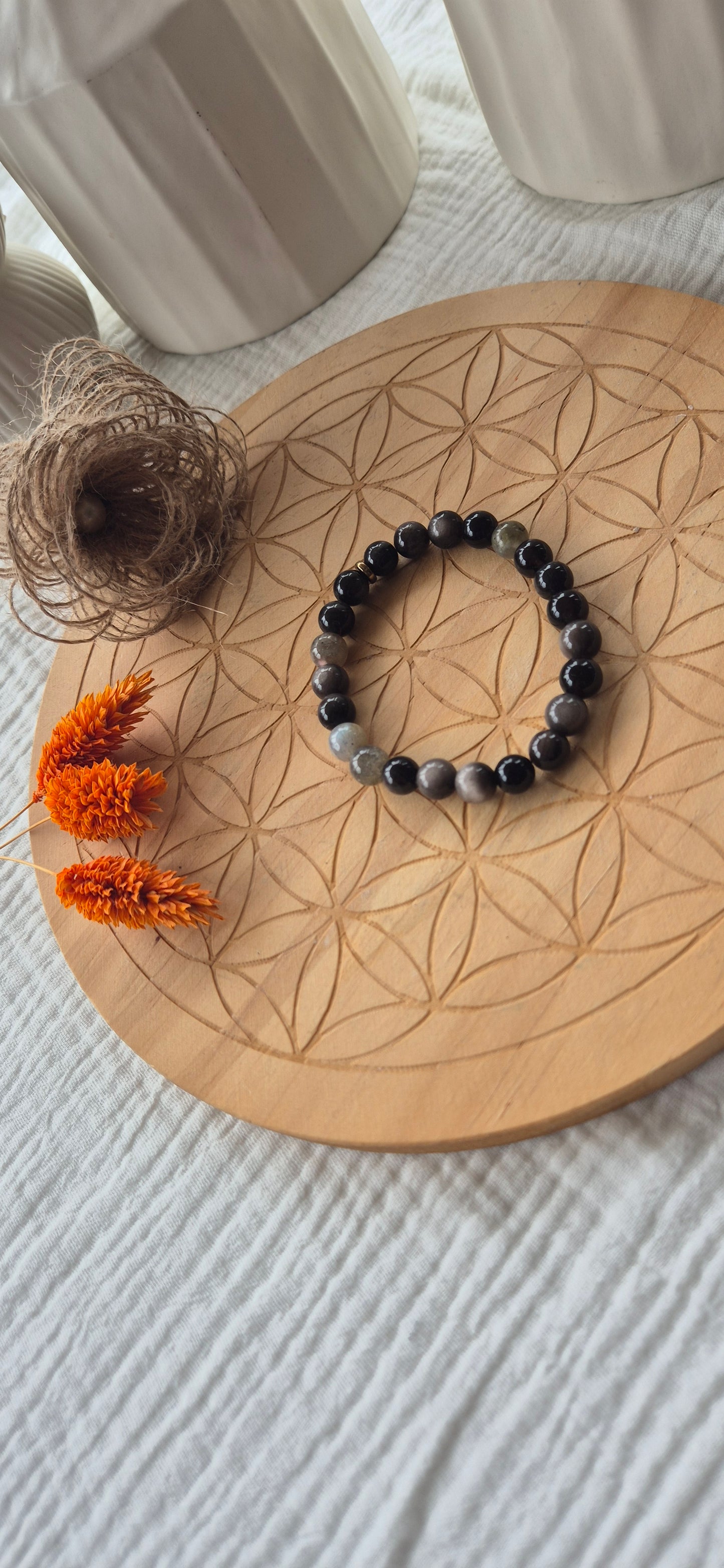 "Strength & Light" Bracelet – AAA Tourmaline & Labradorite