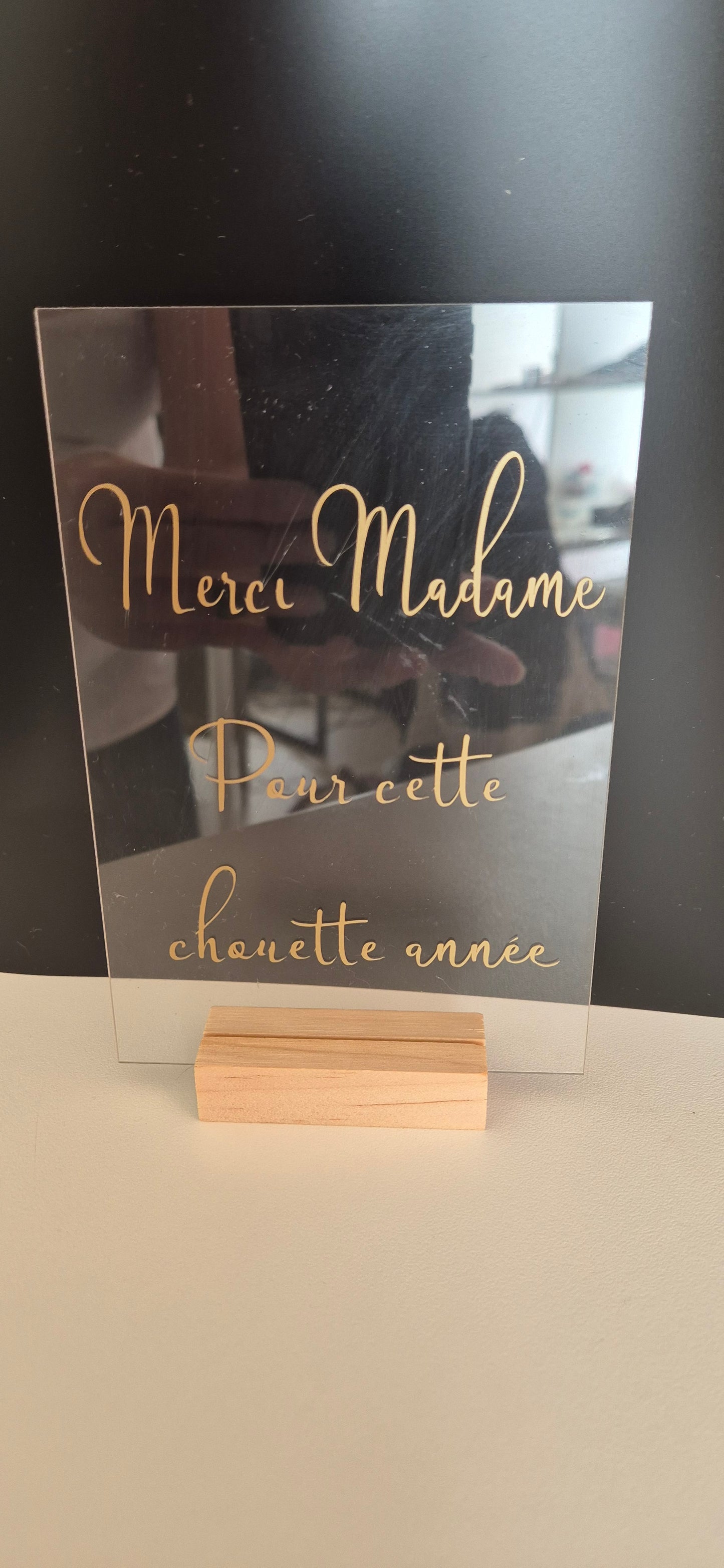 Cadre Message du Cœur – Plexi personnalisé