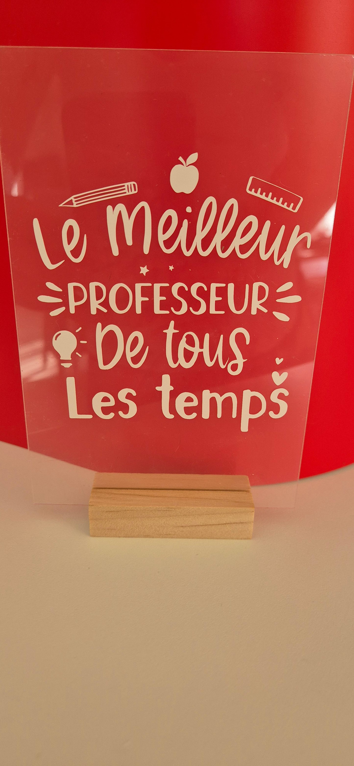 Cadre Message du Cœur – Plexi personnalisé