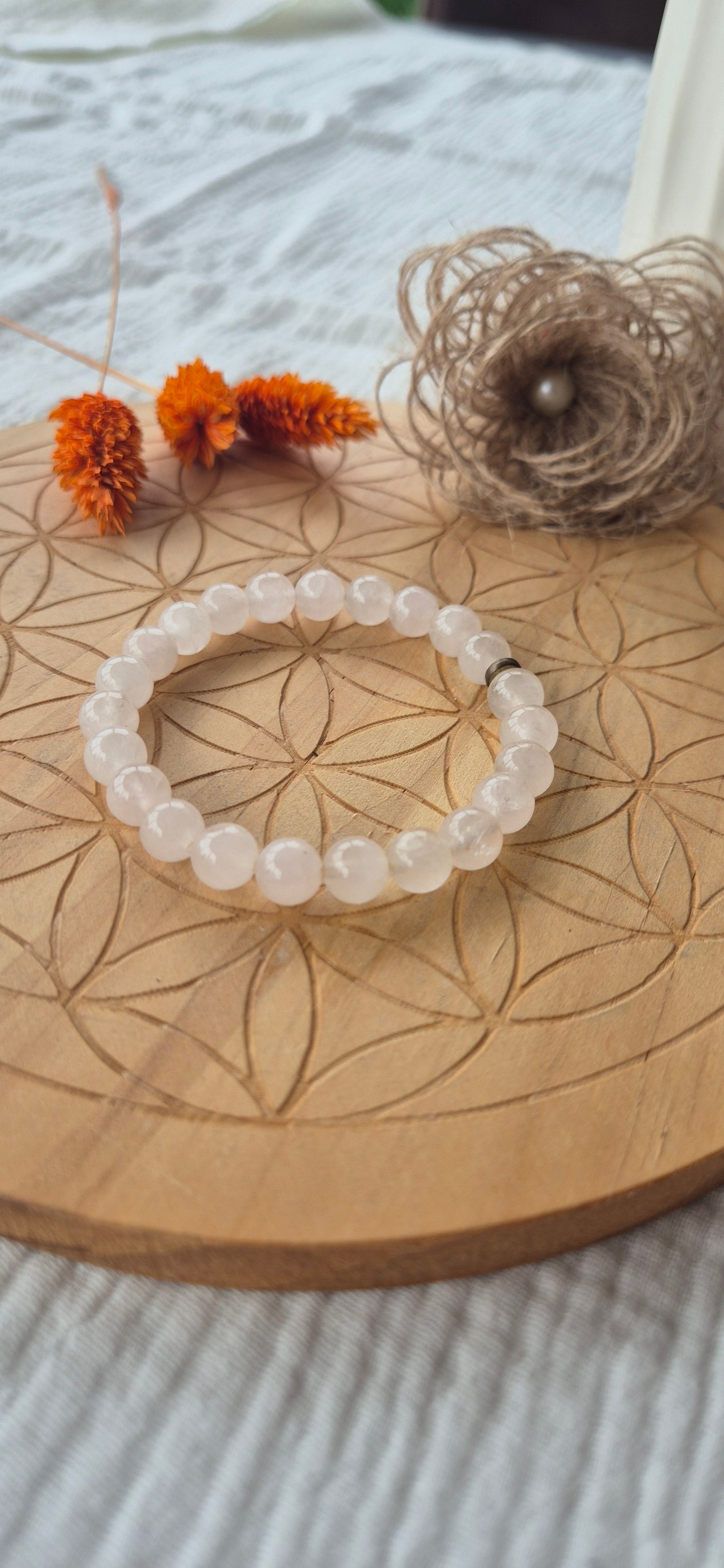 "Purity & Love" Bracelet – Rose Quartz