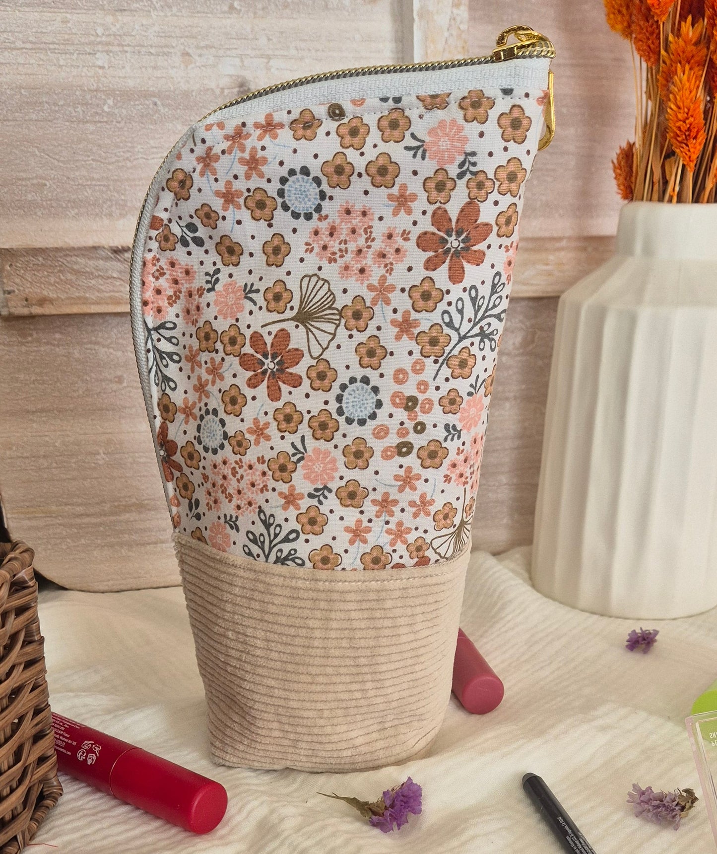 "La Sol Dorée" Pouch – Unique Piece
