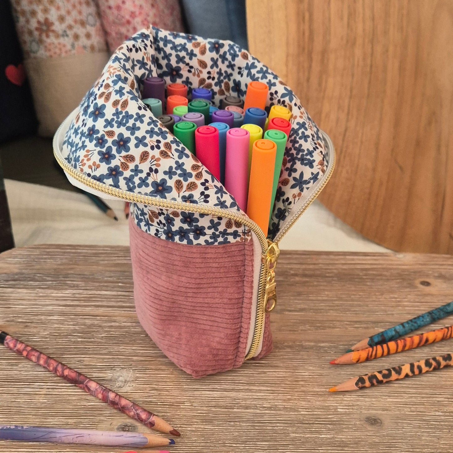 Trousse "La Sol Myosotis" – Pièce Unique