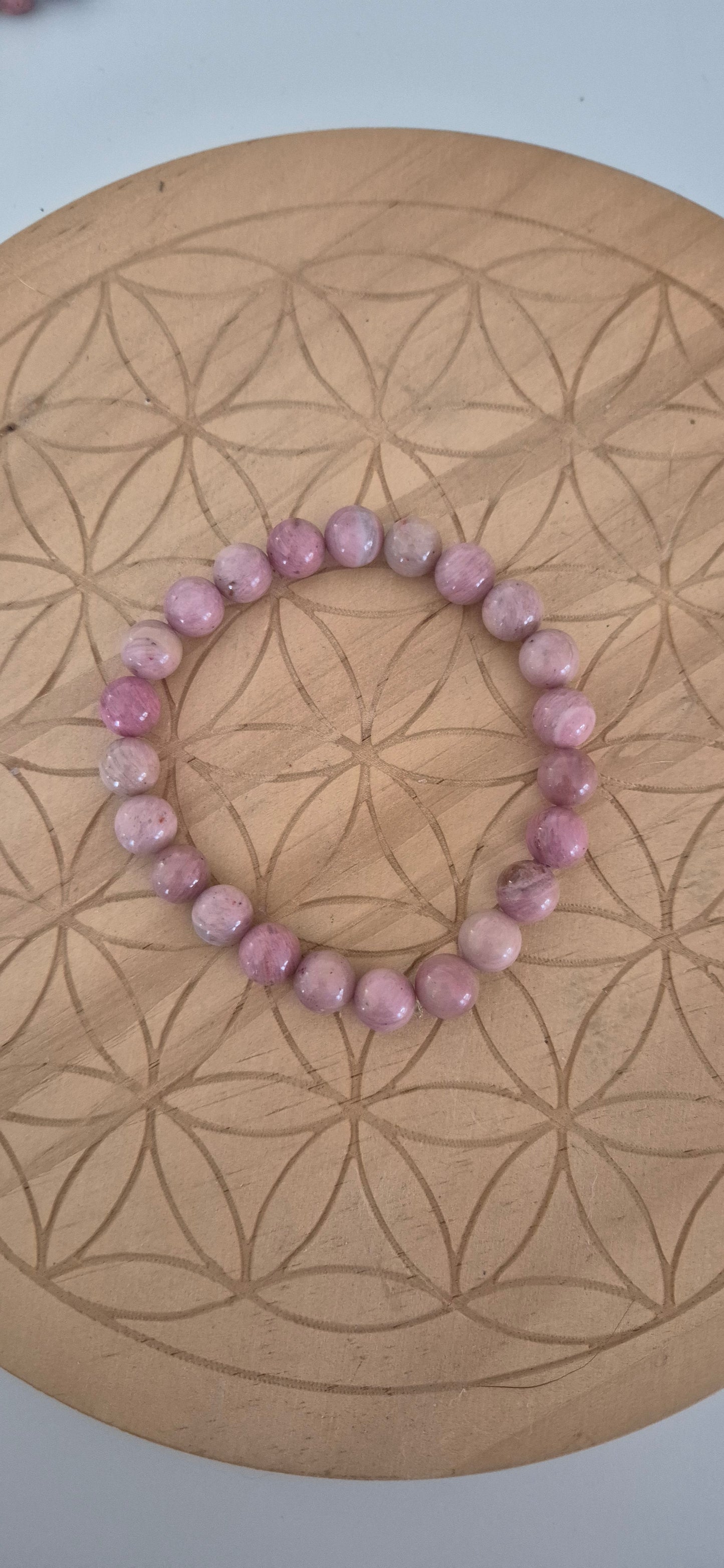 "Love & Healing" Bracelet – Pure Rhodonite