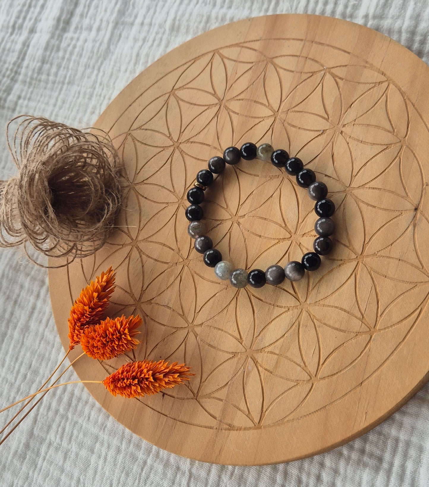 "Strength & Light" Bracelet – AAA Tourmaline & Labradorite