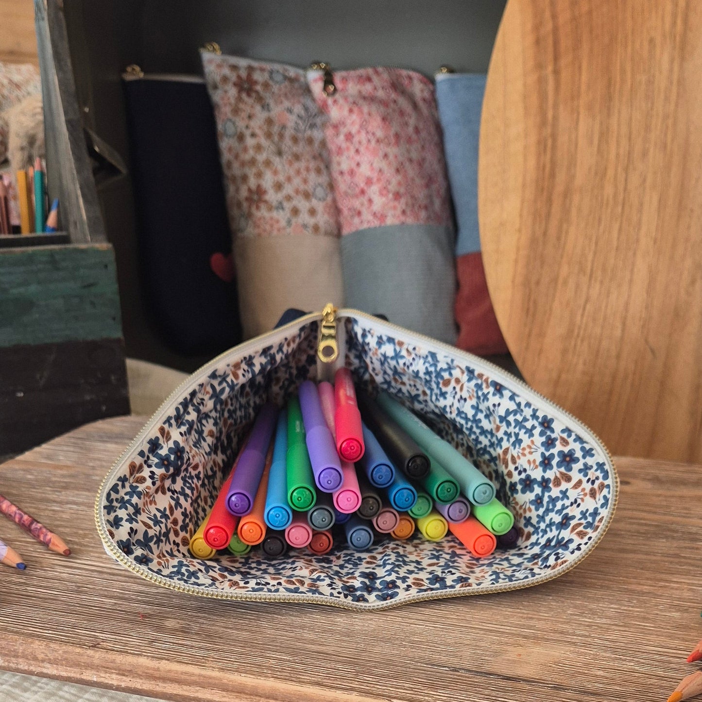 Trousse "La Sol Myosotis" – Pièce Unique