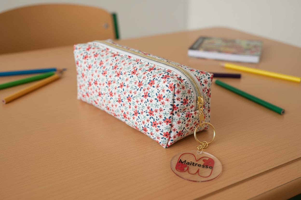 Trousse rouge - fond écolier vue 2